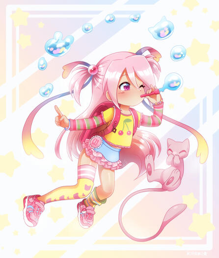 Psychic type Jojifuku Miku (Fanart design)